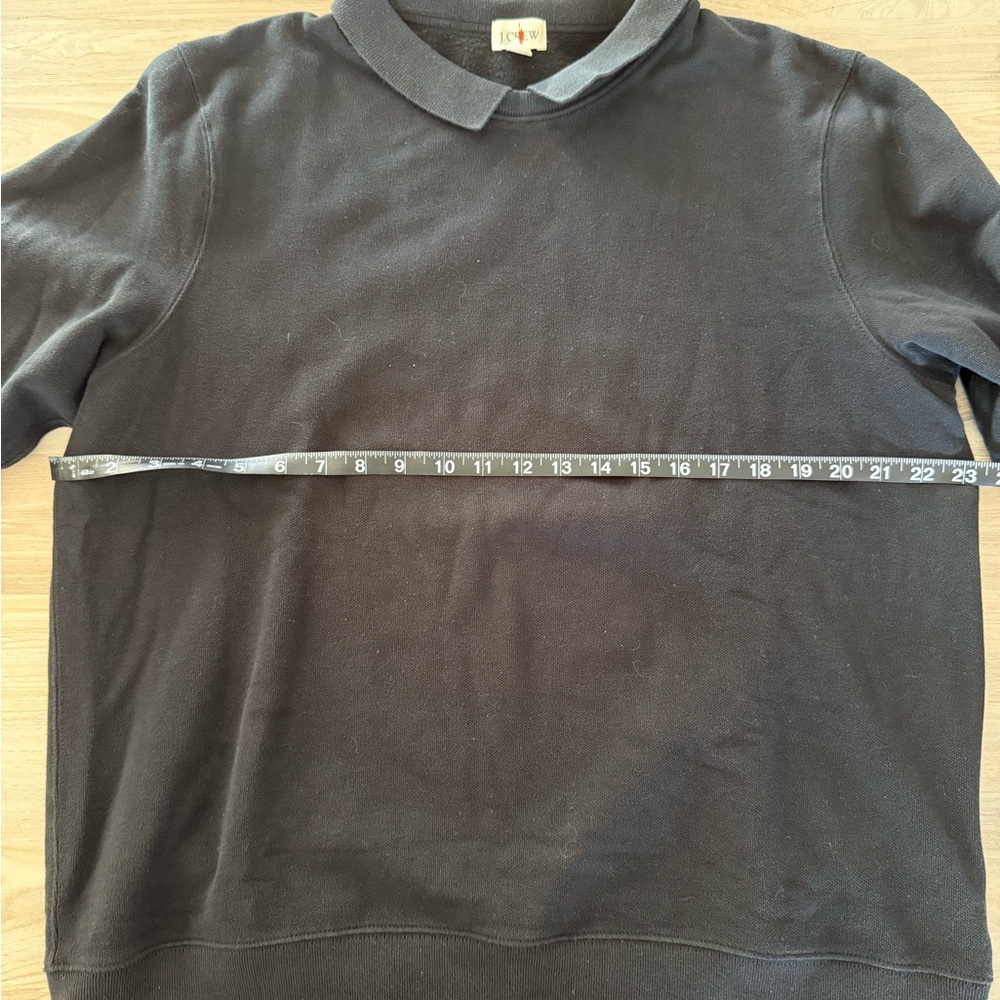 J. Crew black Collared Pullover